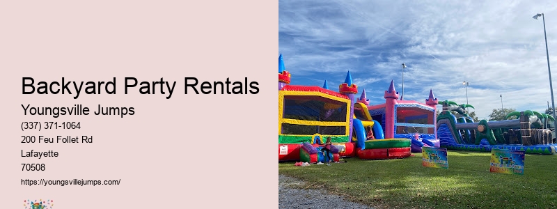 Party Rentals Youngsville