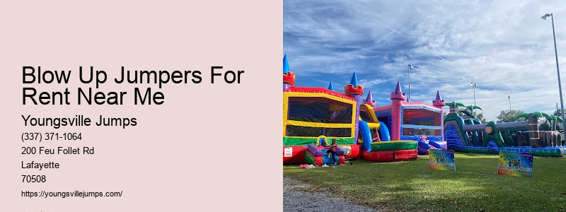 Jump Houses Near Me For Rent