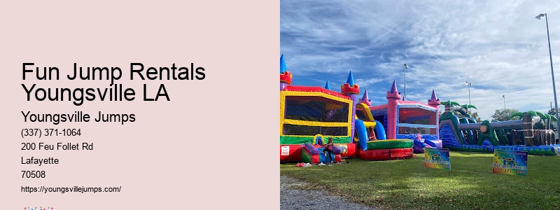 Youngsville Jumps Party Rentals Near Me